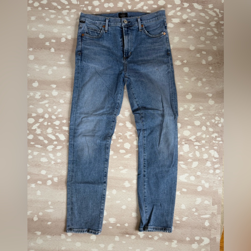 Citizens of Humanity High Rise Rocket Crop Skinny Jeans